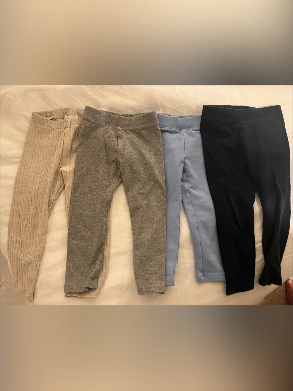 Jcrew cuts 2T leggings- Beige, Gray, Light Blue, Navy